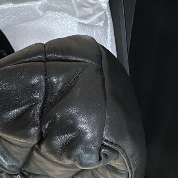 Yves Saint Laurent YSL Medium Black Quilted Puffer Leather Chain Bag Loulou - Picture 6 of 7